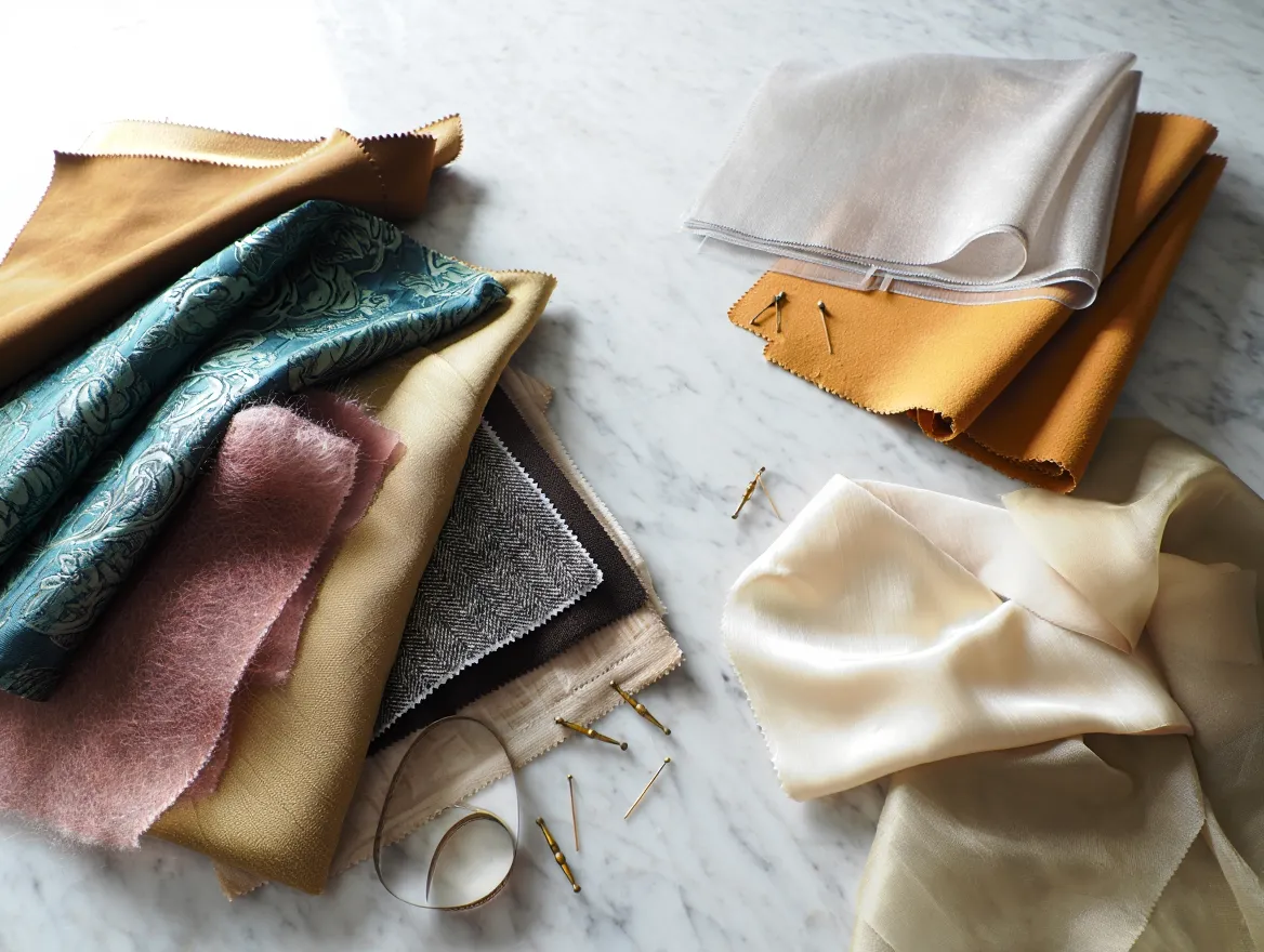 Premium fabric samples collection